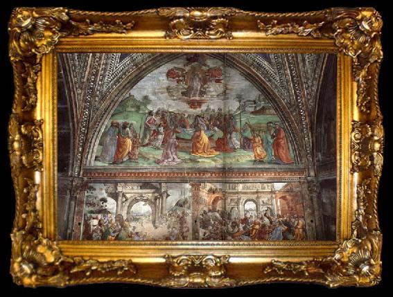 framed  Domenicho Ghirlandaio Tod und Himmelfahrt Marias, ta009-2